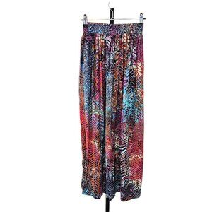 Hot House Womens Printed Stretch Waist Maxi Skirt, Size Small
